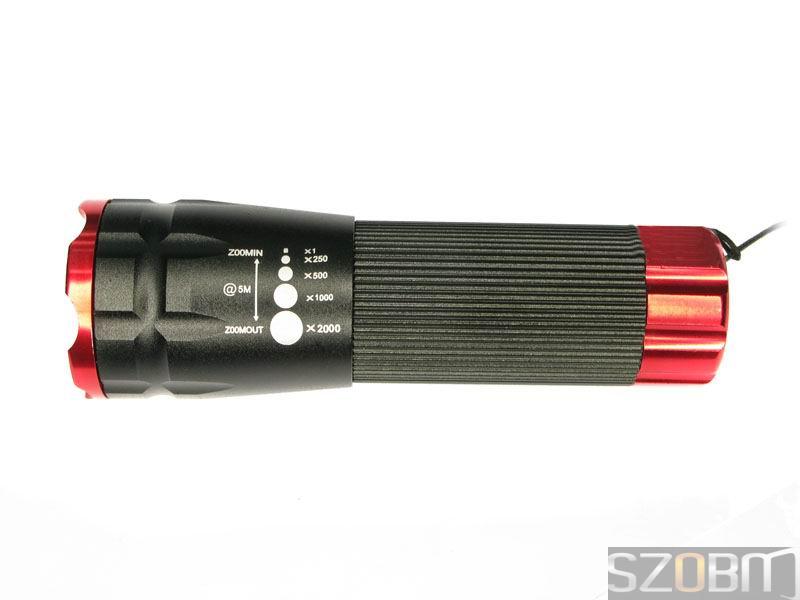 Zoom Focus 3 Mode Cree Q3 LED Flashlight
