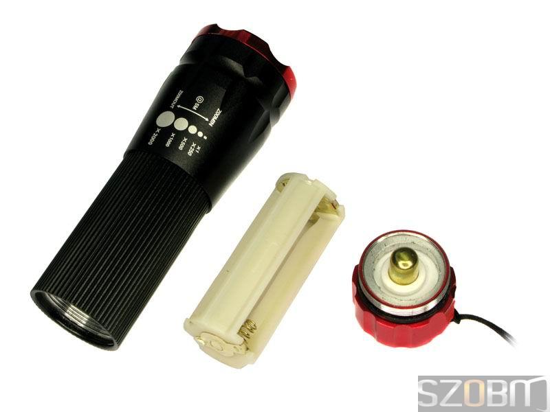 Zoom Focus 3 Mode Cree Q3 LED Flashlight