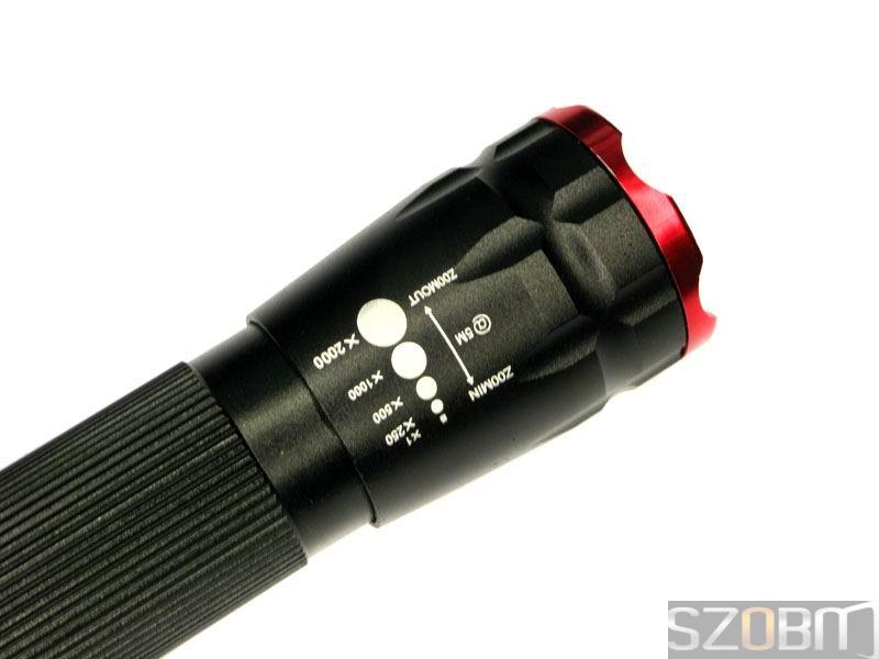 Zoom Focus 3 Mode Cree Q3 LED Flashlight