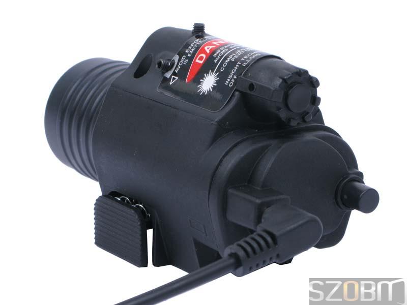 Tactical CREE Q3 LED Flashlight & Red Laser Sight (ZY-S)