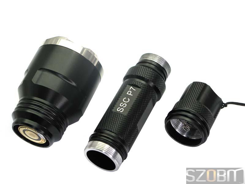 SZOBM ZY-GT06 SSC P7 LED Aluminum Flashlight