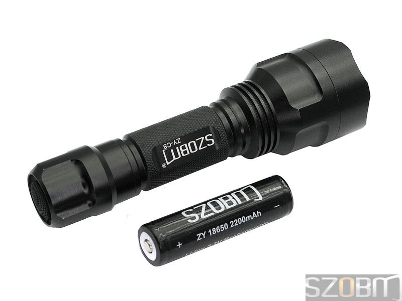 SZOBM ZY-C8 CREE R5 LED 5-mode Aluminium Flashlight