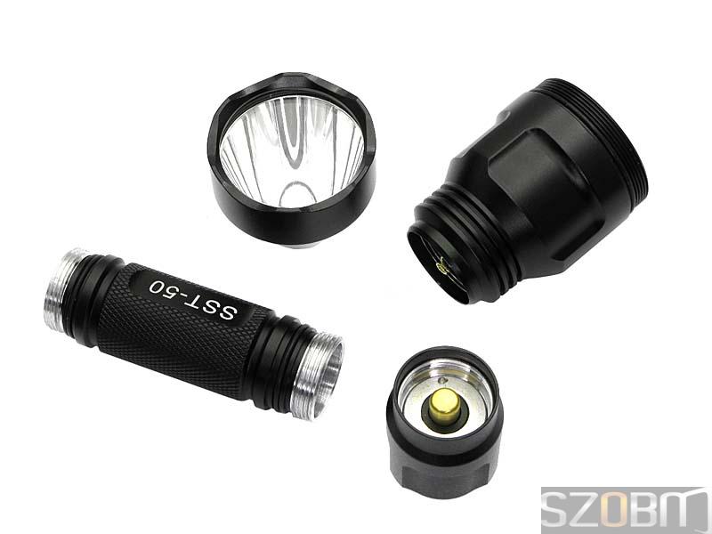 SZOBM ZY-850L Luminus SST-50 LED 5-Mode Aluminum Flashlight