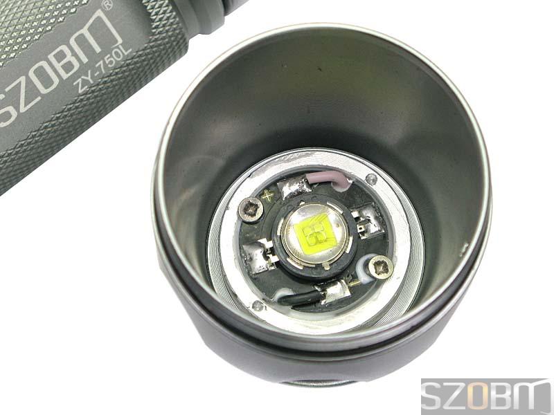 SZOBM ZY-750L SSC P7 LED Aluminum Flashlight