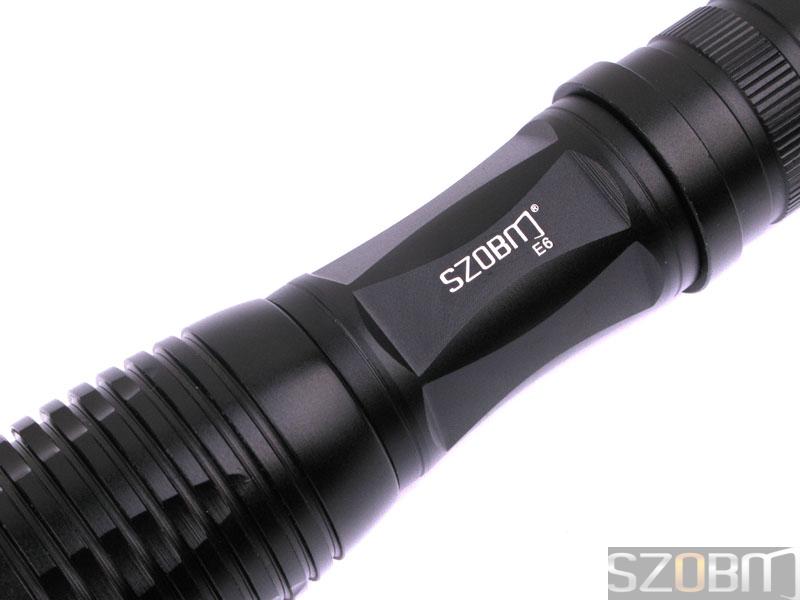 SZOBM E6 Zommable Focus CREE XM-L T6 LED Flashlight - Titanium
