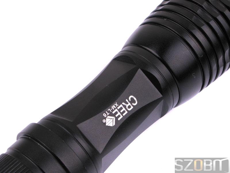 SZOBM E6 Zommable Focus CREE XM-L T6 LED Flashlight - Titanium