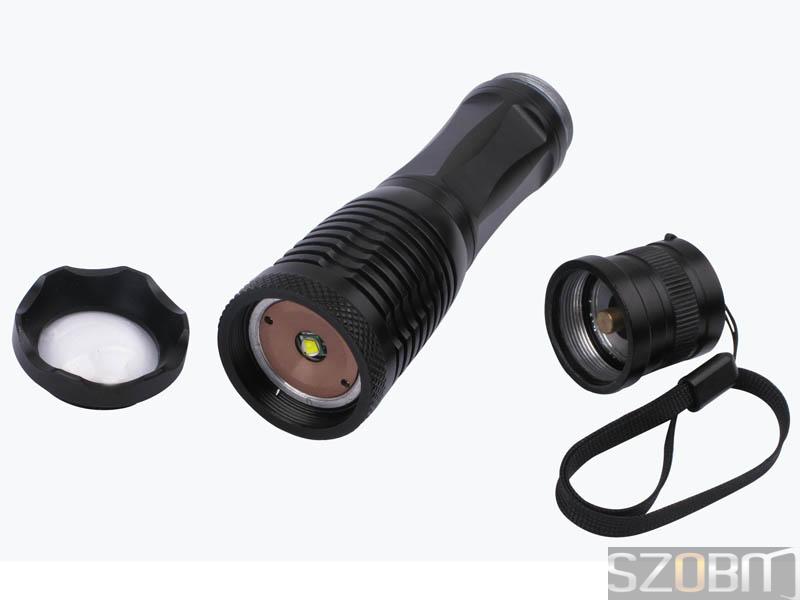 SZOBM E6 5 Mode Zoomable Focus CREE XM-L T6 LED Flashlight Torch