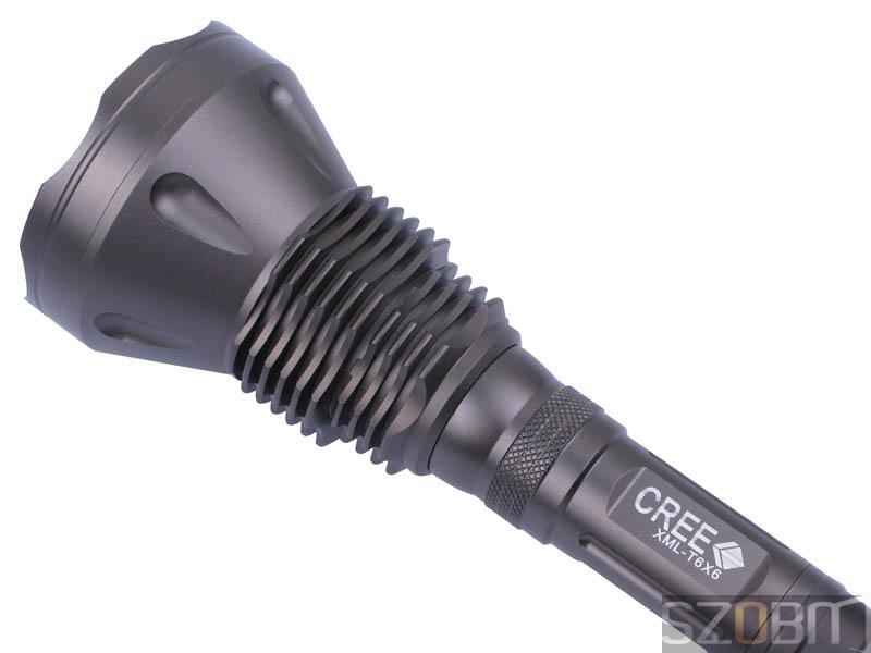 SZOBM 006 6x CREE XM-L T6 LED 5-Mode Memory Flashlight