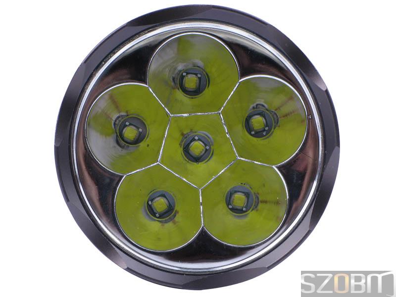 SZOBM 006 6x CREE XM-L T6 LED 5-Mode Memory Flashlight