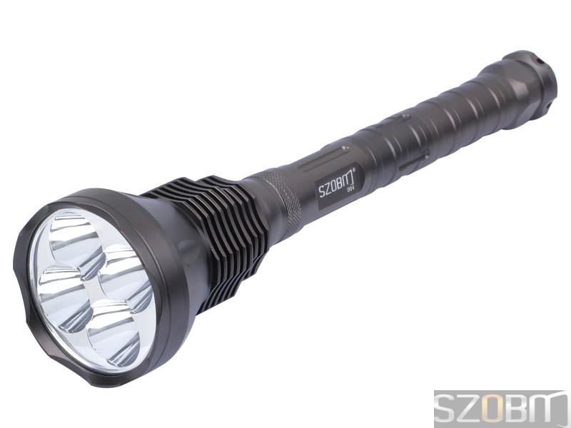SZOBM 004 Tactical 4x CREE XM-L T6 LED 5-Mode Flashlight-Titaniu
