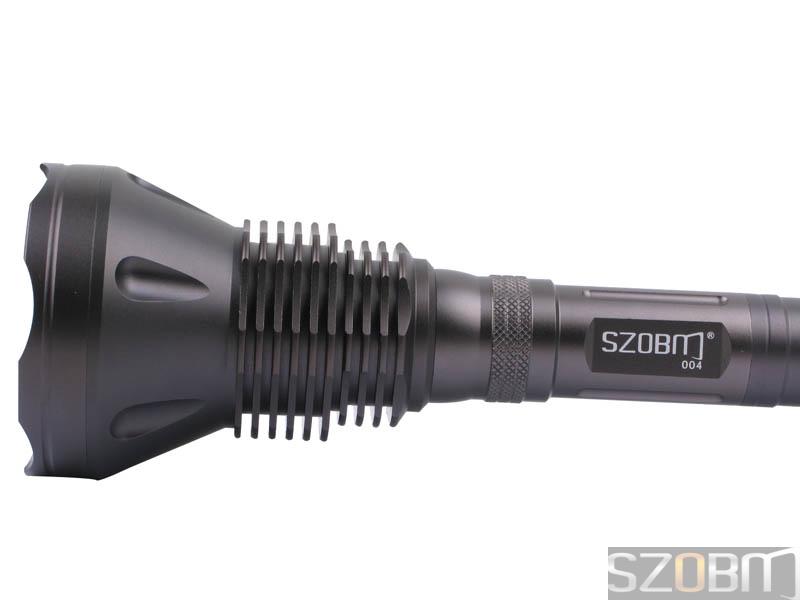 SZOBM 004 Tactical 4x CREE XM-L T6 LED 5-Mode Flashlight-Titaniu