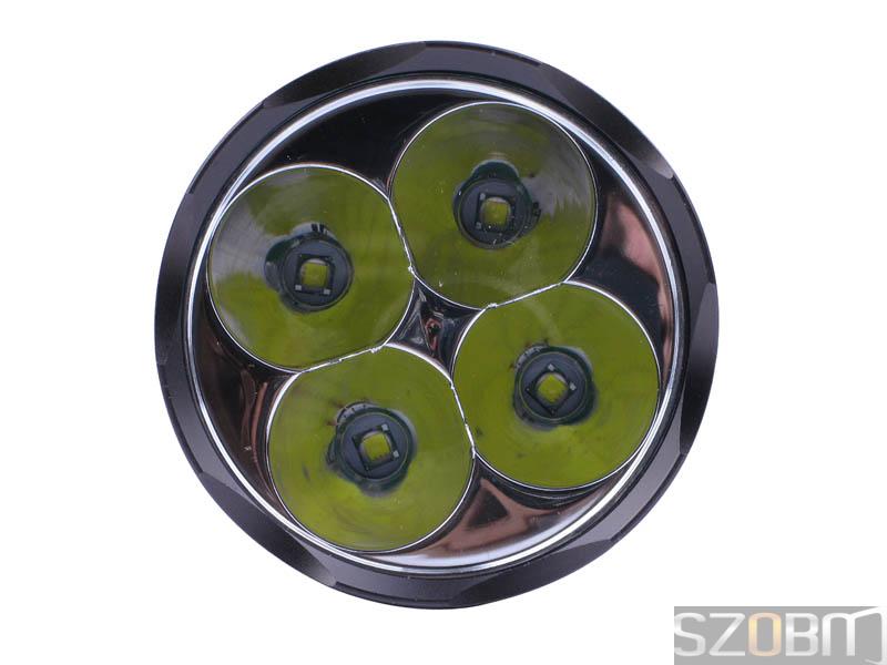 SZOBM 004 Tactical 4x CREE XM-L T6 LED 5-Mode Flashlight-Titaniu