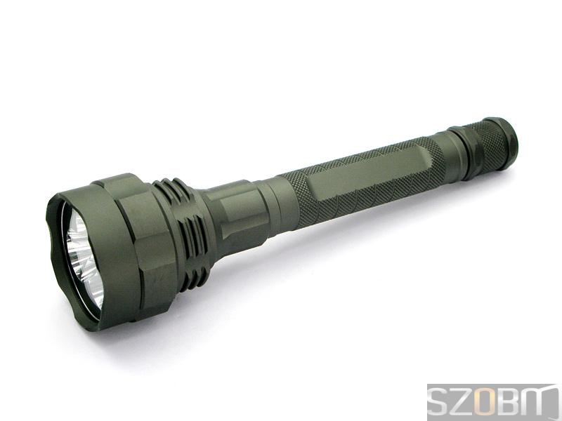 Rechargeable CREE 3xQ5 LED aluminum flashlight