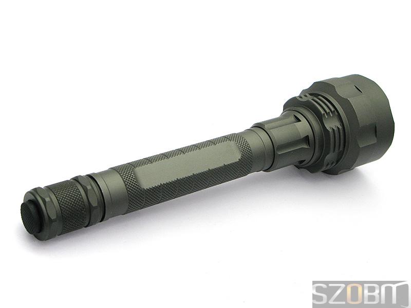 Rechargeable CREE 3xQ5 LED aluminum flashlight