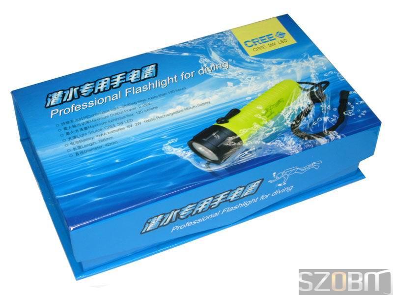Rechargeable CREE 3W LED Diving Flashlight