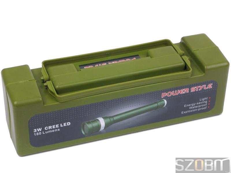 Power Style CREE LED 180 Lumens 3-Modes Zoom Dimmer Led Flashlig