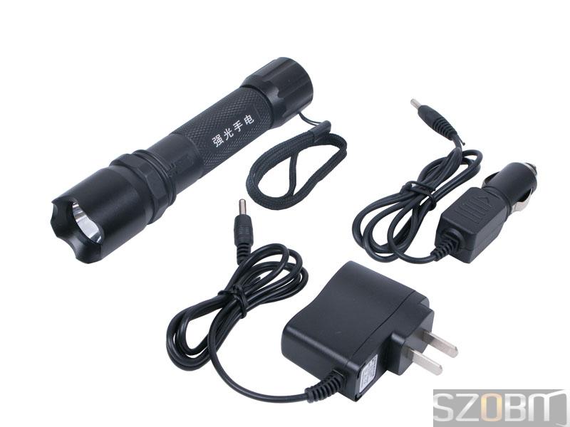 High Power CREE Q3 LED Rechargeable Flashlight for Police Use