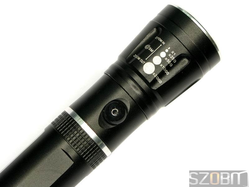 High Power CREE Q3 LED 3-Mode Zoom Flashlight Torch