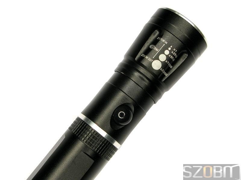 High Power CREE Q3 LED 3-Mode Zoom Flashlight Torch