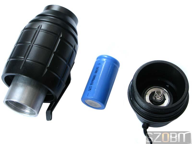 Handy High Power LED 1x16340 3-Mode Torch with Clip
