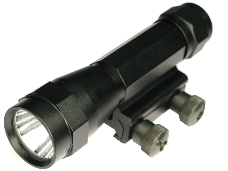 DT-001 CREE Q3 Aluminum LED Flashlight with Weaver Base