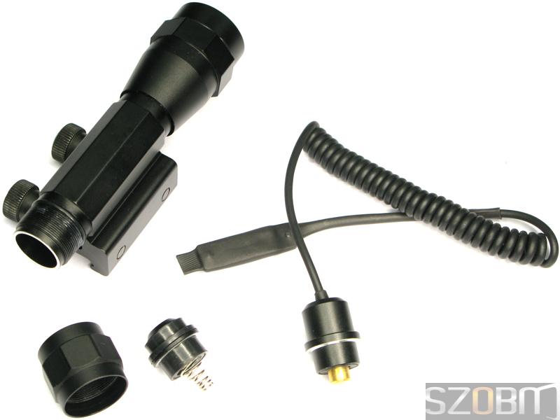 DT-001 CREE Q3 Aluminum LED Flashlight with Weaver Base