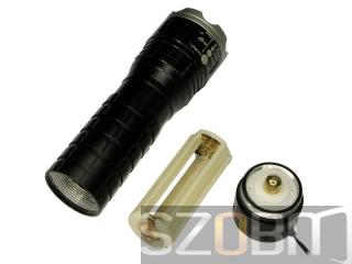 CREE Q3 LED 3-Mode Zoom Aluminum Flashlight ​with Attack Head