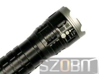 CREE Q3 LED 3-Mode Zoom Aluminum Flashlight ​with Attack Head
