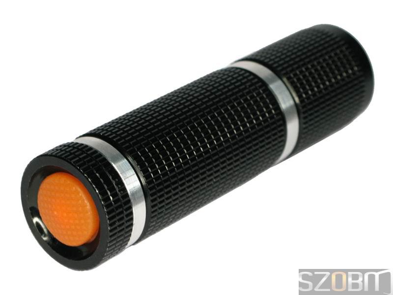 Aluminum High Power 1W LED Mini Flashlight (Black)