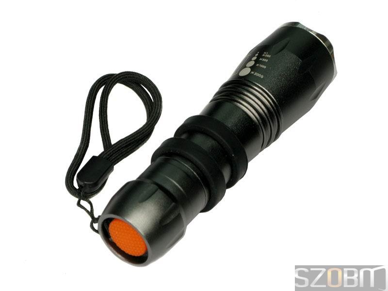Aluminum CREE Q3 LED 3 Mode Zoom Flashlight