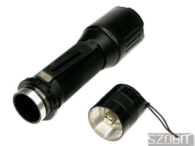 Aluminum CREE Q3 5 Mode Zoom Flashlight
