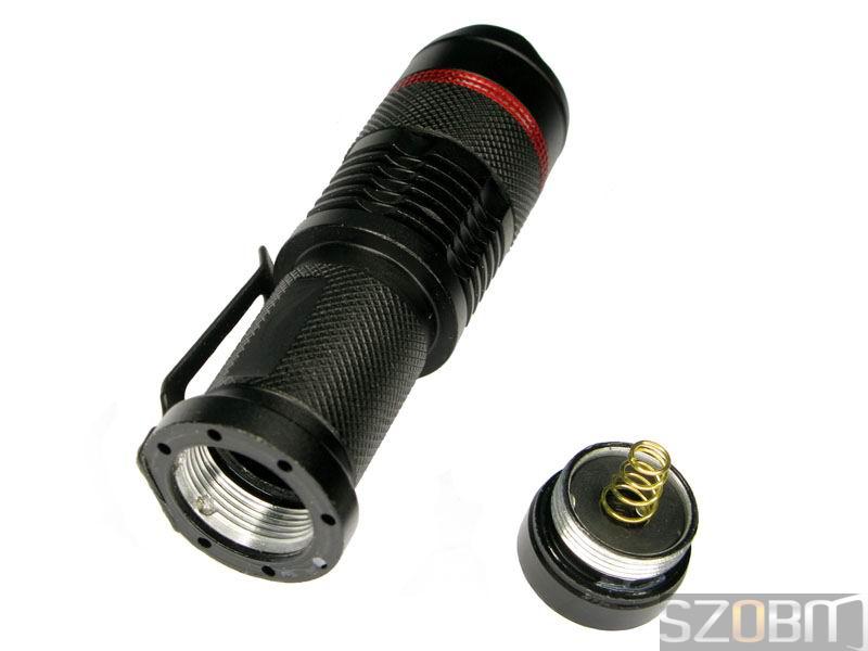 Aluminum CREE Q3 3 Mode Zoom Flashlight Torch
