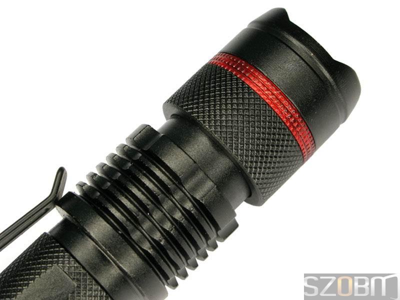 Aluminum CREE Q3 3 Mode Zoom Flashlight Torch
