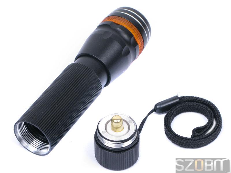 Aluminum 3W LED 1*AA 3-Mode Focus Flashlight