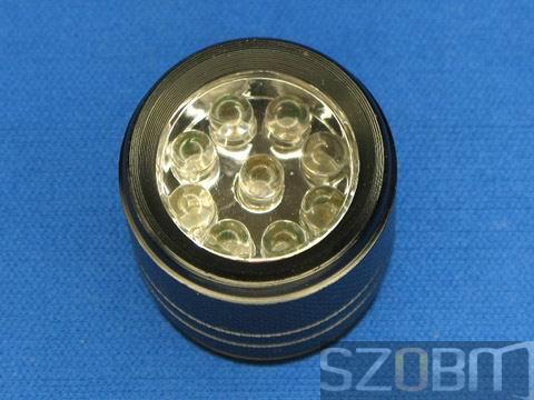9 LED 375-380nm Purple Light UV LED Flashlight