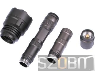 5-Mode aluminium LED Flashlight(3x18650)-Titanium