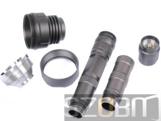 5-Mode aluminium LED Flashlight(3x18650)-Titanium