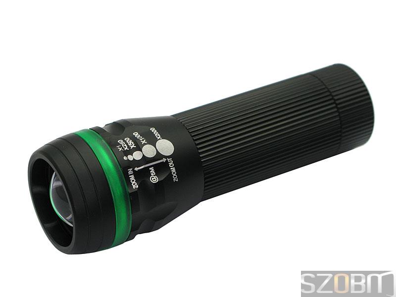 3W LED 3*AAA Battery Aluminum alloy Adjustable focal flashlight