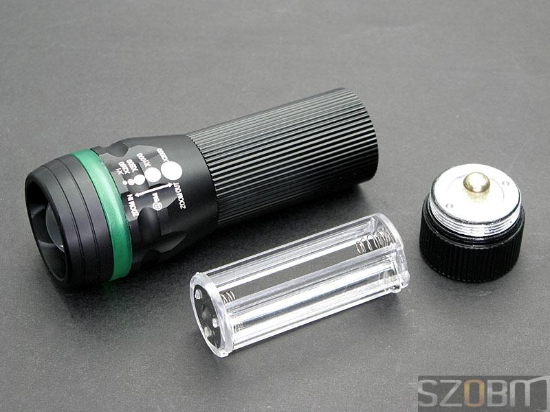 3W LED 3*AAA Battery Aluminum alloy Adjustable focal flashlight