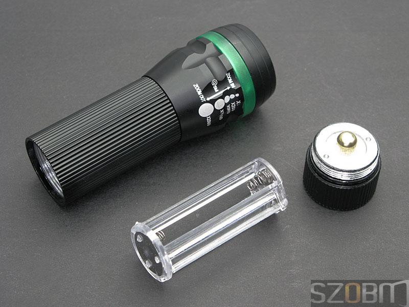 3W LED 3*AAA Battery Aluminum alloy Adjustable focal flashlight