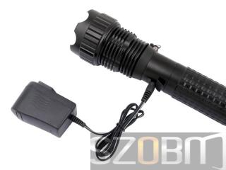 3 x CREE Q3 LED 5-Mode Rechargeable Flashlight
