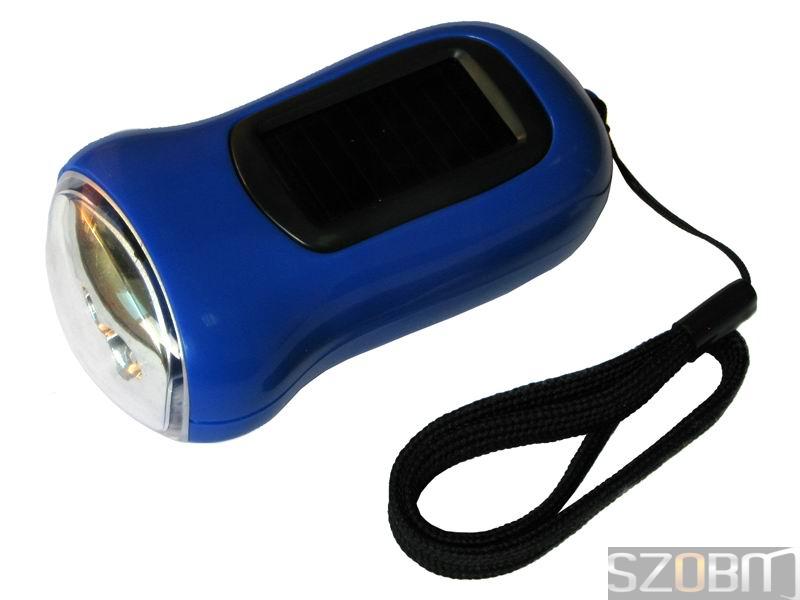 3 LED Solar Hand Crank Flashlight