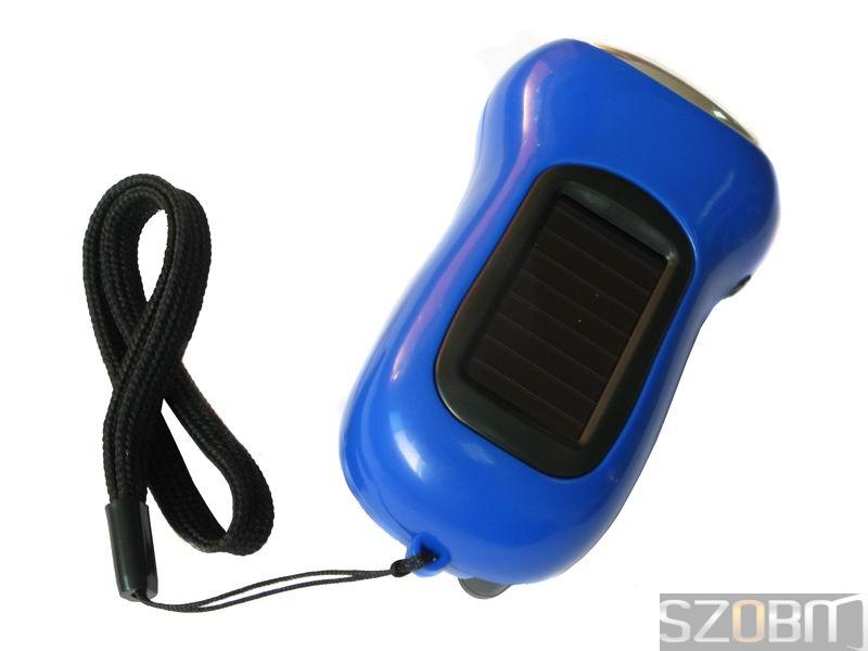 3 LED Solar Hand Crank Flashlight