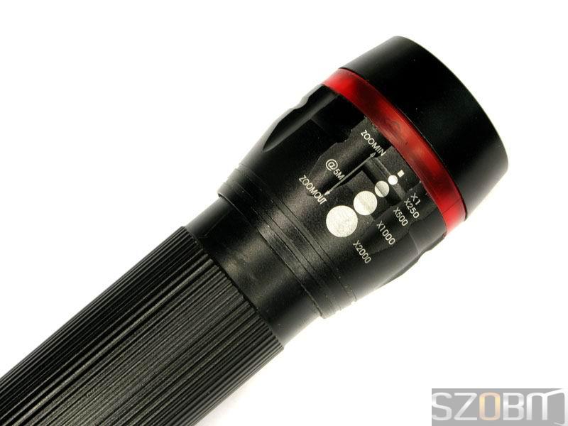 1W LED Zoom Aluminum Flashlight / LED Bicycle Torch (3 Modes)