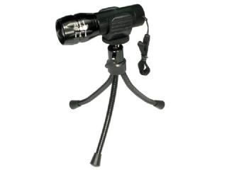 1W LED Aluminum Zoom Flashlight with Tripod