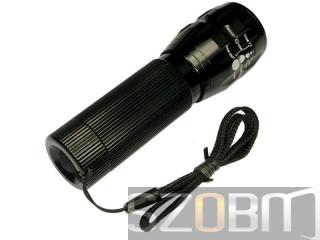 1W LED Aluminum Zoom Flashlight with Tripod