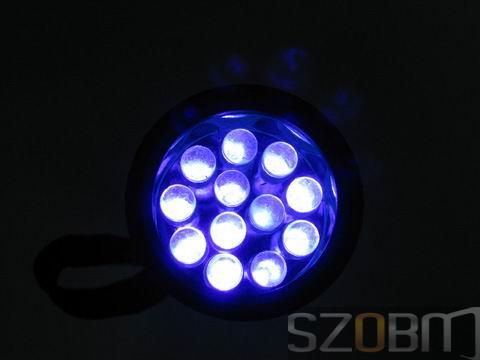 12 LED UV flashlight