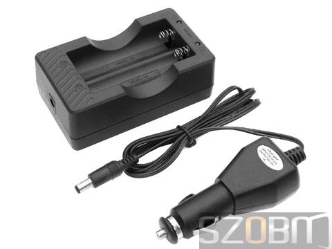 XXC-4.2V1A Li-ion Battery Charger for 18650 with Car Charger (2