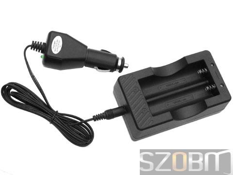 XXC-4.2V1A Li-ion Battery Charger for 18650 with Car Charger (2