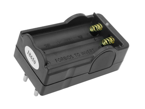 Digital Battery Charger & Travel Charger for 18650 (2 round pins